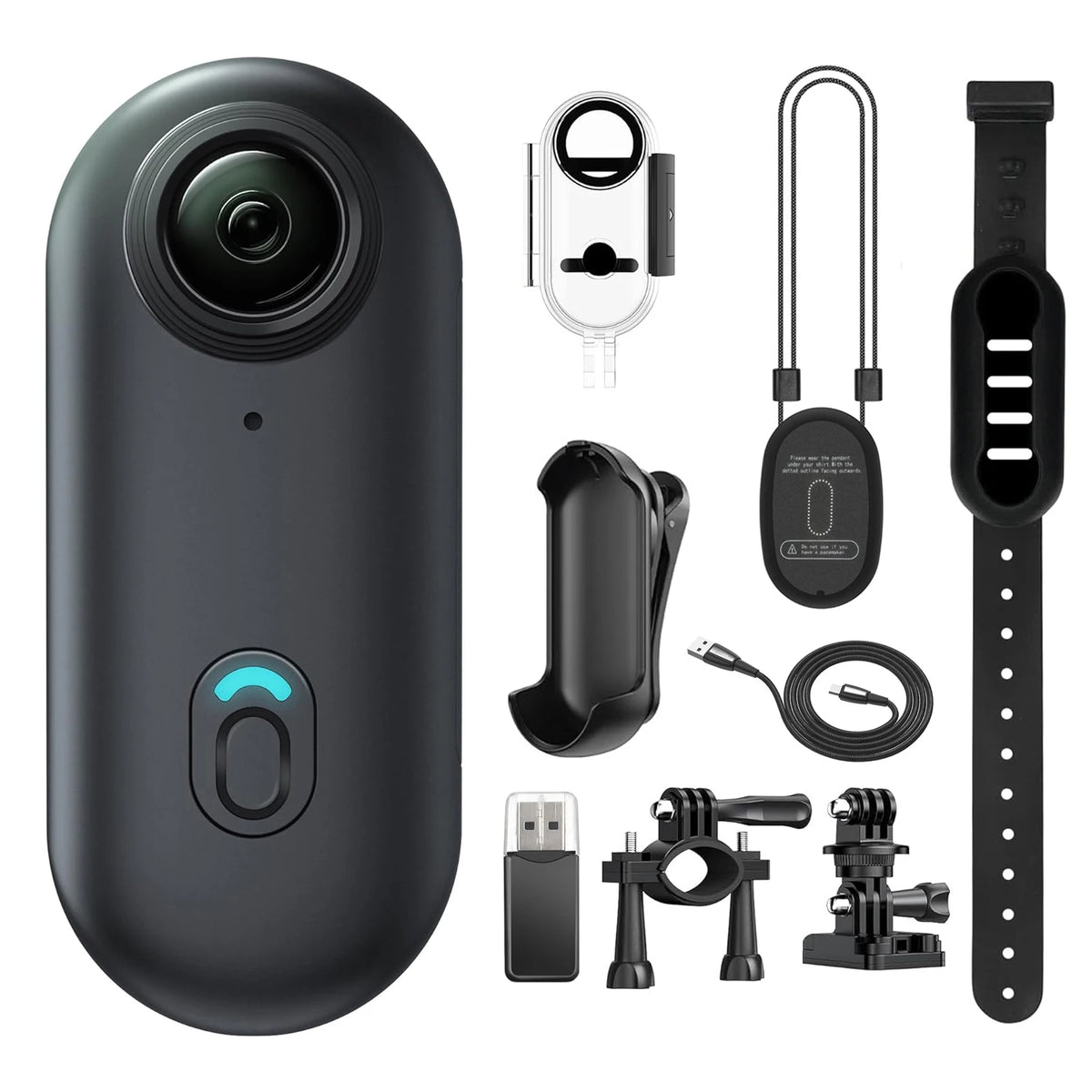 Mini Wearable Action Camera with Magnetic Mount