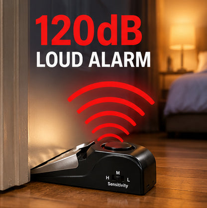 Portable Door Stop Alarm – 120dB Security Alarm