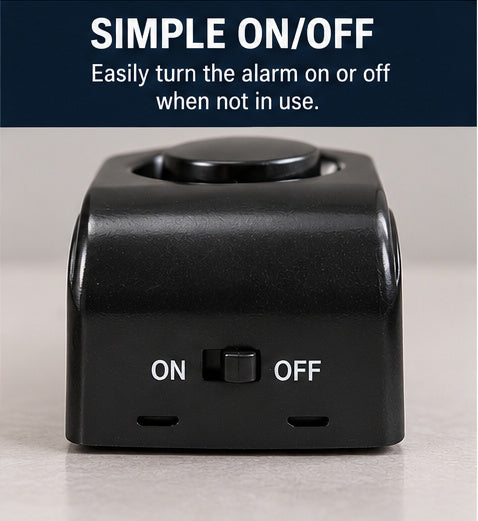 Portable Door Stop Alarm – 120dB Security Alarm