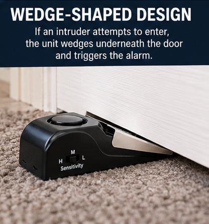 Portable Door Stop Alarm – 120dB Security Alarm