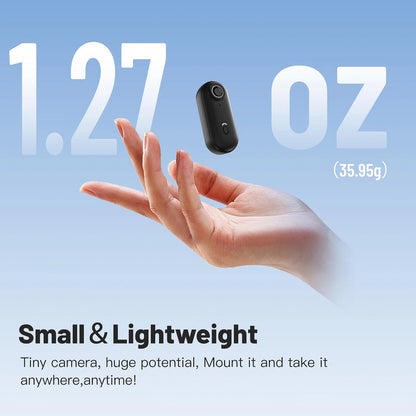 Mini Wearable Action Camera with Magnetic Mount