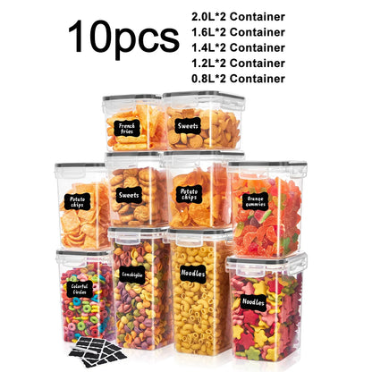 AJP Home 10-Piece Airtight Food Storage Container Set