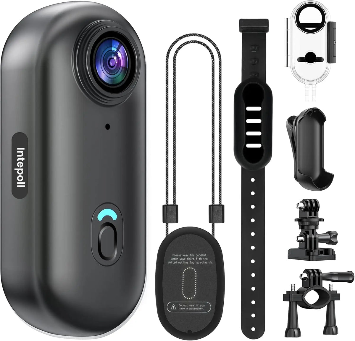 Mini Wearable Action Camera with Magnetic Mount