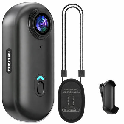 Mini Wearable Action Camera with Magnetic Mount