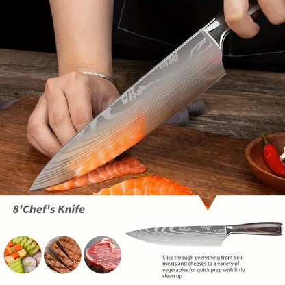 AJP Home 4-Piece Stainless Steel Kitchen Knife Set