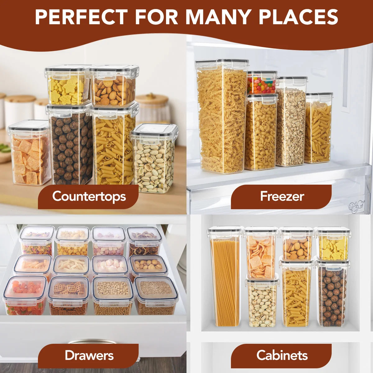 AJP Home 10-Piece Airtight Food Storage Container Set